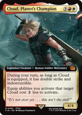 Cloud, Planet's Champion (Extended Art) card from FINAL FANTASY
