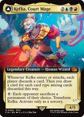 Kefka, Court Mage (Extended Art) card from FINAL FANTASY
