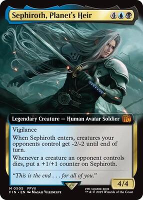 Sephiroth, Planet's Heir (Extended Art) card from FINAL FANTASY