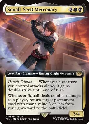 Squall, SeeD Mercenary (Extended Art) card from FINAL FANTASY