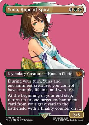 Yuna, Hope of Spira (Borderless) (Surge Foil) card from FINAL FANTASY