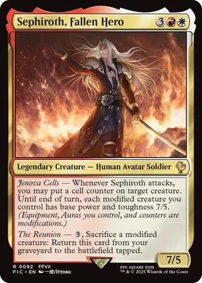 Sephiroth, Fallen Hero card from Commander: FINAL FANTASY