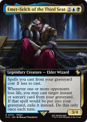 Emet-Selch of the Third Seat (Extended Art) card from Commander: FINAL FANTASY
