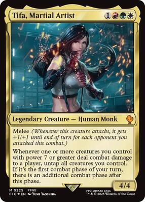 Tifa, Martial Artist (Surge Foil) card from Commander: FINAL FANTASY