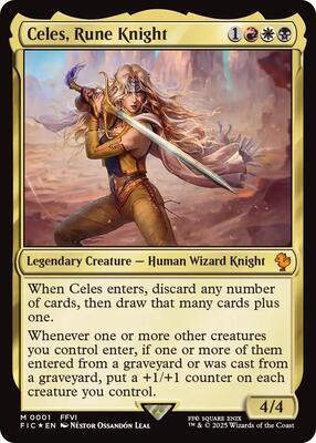 Celes, Rune Knight card from Commander: FINAL FANTASY