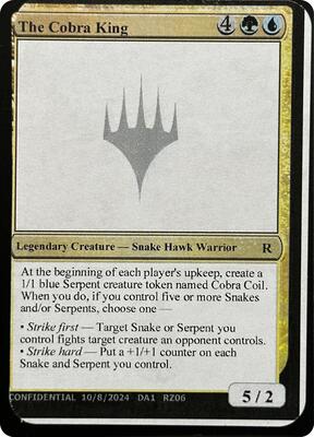 The Cobra King card from Un-Known Event Playtest Cards