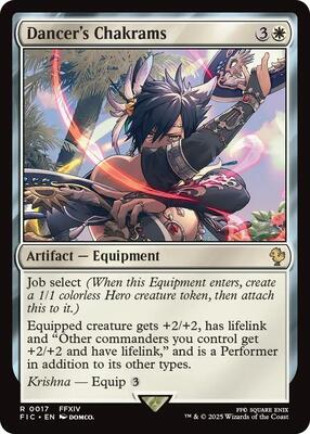 Dancer's Chakrams card from Commander: FINAL FANTASY