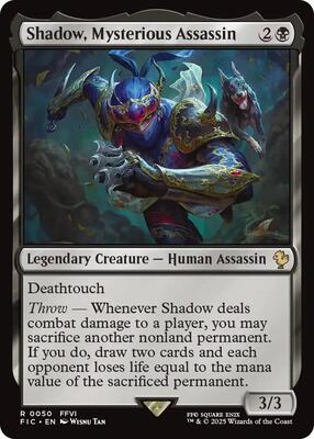 Shadow, Mysterious Assassin card from Commander: FINAL FANTASY