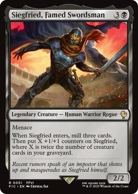 Siegfried, Famed Swordsman card from Commander: FINAL FANTASY