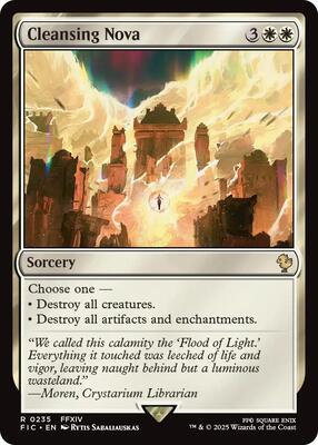 Cleansing Nova card from Commander: FINAL FANTASY