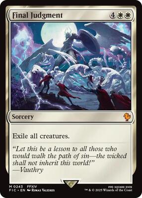 Final Judgment card from Commander: FINAL FANTASY