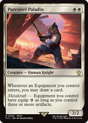 Puresteel Paladin card from Commander: FINAL FANTASY