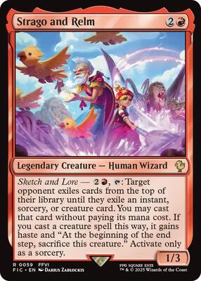 Strago and Relm card from Commander: FINAL FANTASY