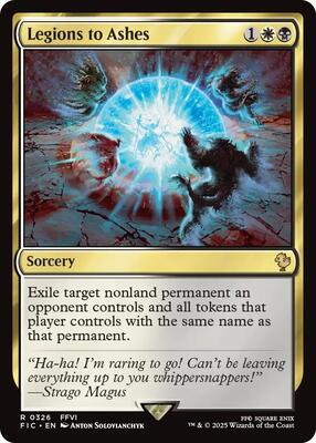 Legions to Ashes card from Commander: FINAL FANTASY