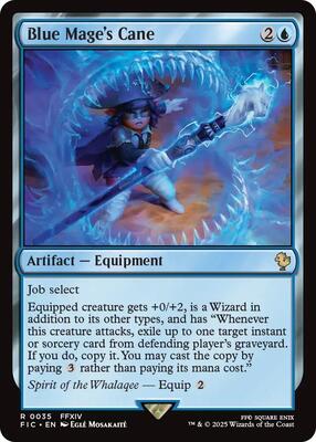 Blue Mage's Cane card from Commander: FINAL FANTASY