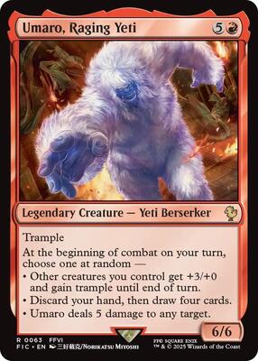 Umaro, Raging Yeti card from Commander: FINAL FANTASY