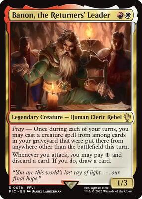 Banon, the Returners' Leader card from Commander: FINAL FANTASY
