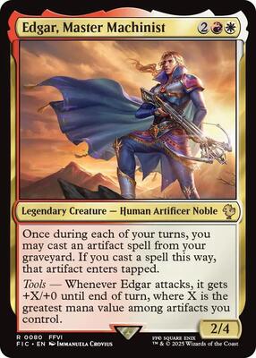 Edgar, Master Machinist card from Commander: FINAL FANTASY