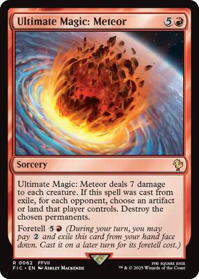 Ultimate Magic: Meteor card from Commander: FINAL FANTASY