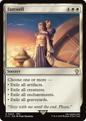 Farewell card from Commander: FINAL FANTASY