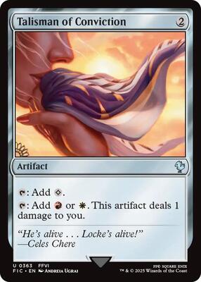 Talisman of Conviction card from Commander: FINAL FANTASY