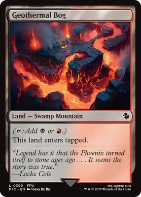 Geothermal Bog card from Commander: FINAL FANTASY