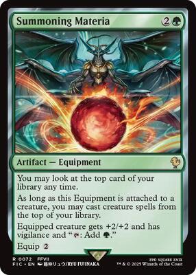 Summoning Materia card from Commander: FINAL FANTASY