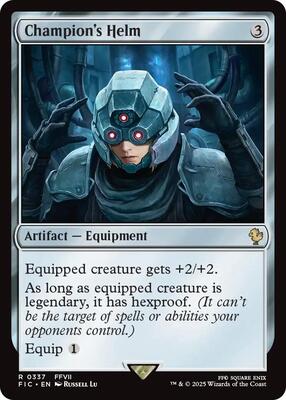 Champion's Helm card from Commander: FINAL FANTASY
