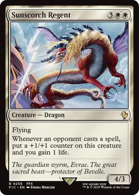 Sunscorch Regent card from Commander: FINAL FANTASY