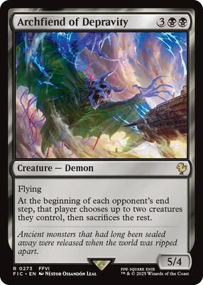 Archfiend of Depravity card from Commander: FINAL FANTASY