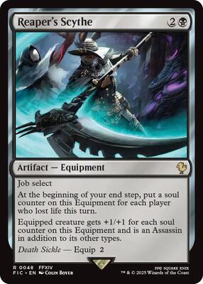 Reaper's Scythe card from Commander: FINAL FANTASY