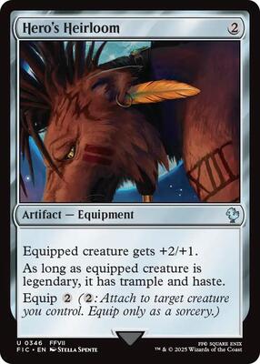 Hero's Heirloom card from Commander: FINAL FANTASY