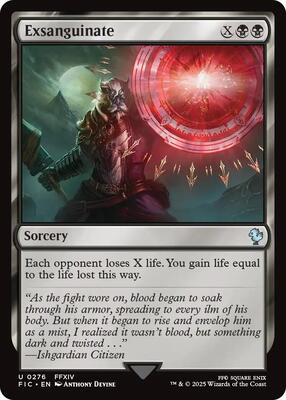 Exsanguinate card from Commander: FINAL FANTASY