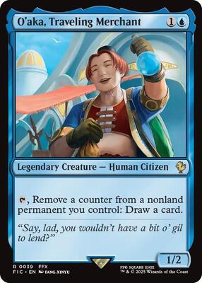 O'aka, Traveling Merchant card from Commander: FINAL FANTASY