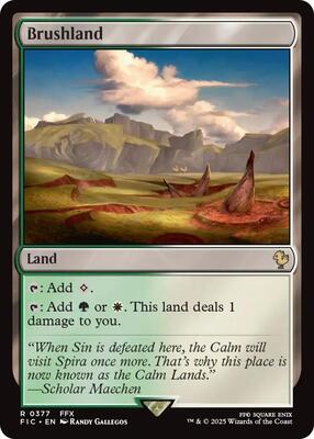 Brushland card from Commander: FINAL FANTASY