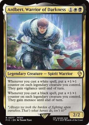 Ardbert, Warrior of Darkness card from Commander: FINAL FANTASY