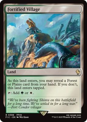 Fortified Village card from Commander: FINAL FANTASY
