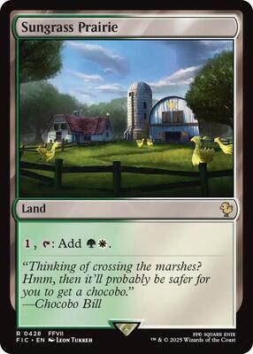 Sungrass Prairie card from Commander: FINAL FANTASY