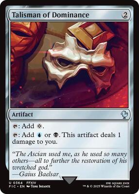Talisman of Dominance card from Commander: FINAL FANTASY