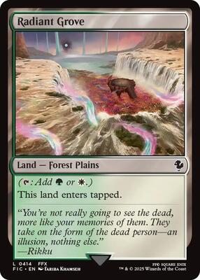 Radiant Grove card from Commander: FINAL FANTASY