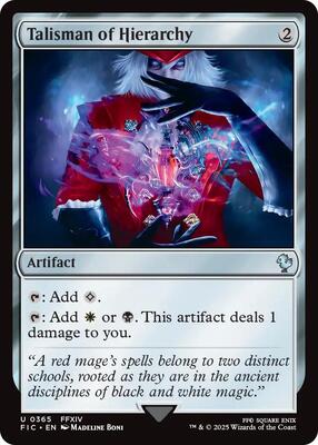 Talisman of Hierarchy card from Commander: FINAL FANTASY