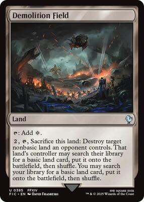 Demolition Field card from Commander: FINAL FANTASY