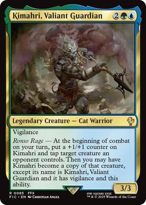 Kimahri, Valiant Guardian card from Commander: FINAL FANTASY