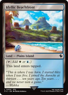 Idyllic Beachfront card from Commander: FINAL FANTASY