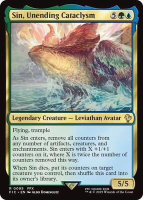 Sin, Unending Cataclysm card from Commander: FINAL FANTASY