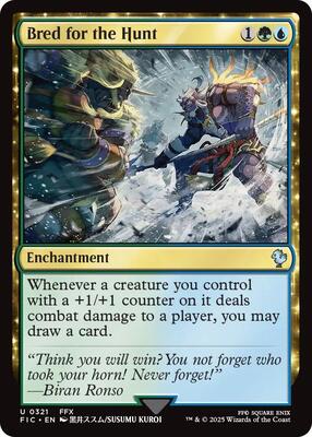 Bred for the Hunt card from Commander: FINAL FANTASY