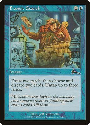 Frantic Search card from Urza's Legacy