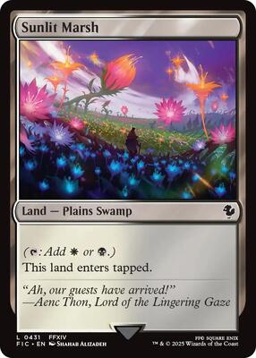 Sunlit Marsh card from Commander: FINAL FANTASY