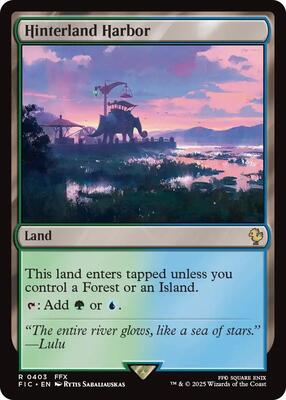 Hinterland Harbor card from Commander: FINAL FANTASY
