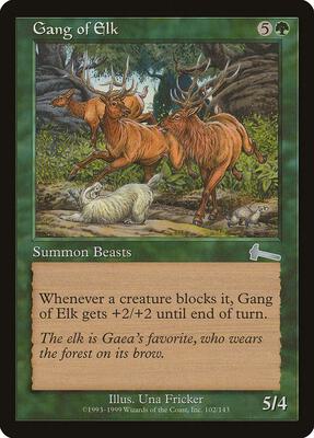 Gang of Elk card from Urza's Legacy